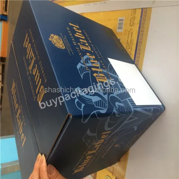 Wine Carton Box Holding 6 Bottles 75cl,White Paper Corrugated Wine Box With Plastic Handle - Buy Wine Carton Box Holding 6 Bottles 75cl,Kraft Paper Boxes (blank),Corrugated Wine Box.