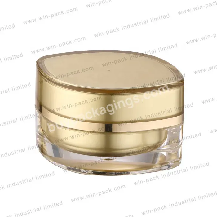 Winpack Hot Product Cosmetic Empty Shiny Gold Acrylic Cream Jar 20g - Buy Acrylic Jar 20,Gold Acrylic Jar,Empty Acrylic Jar 20.