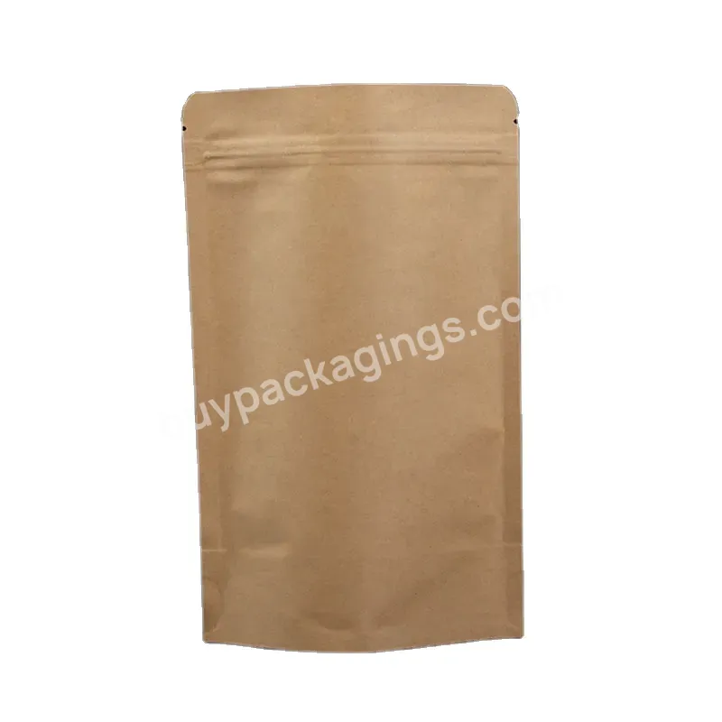Working Home Packing Products Resealable Ziplock Stand Up Pouch Kraft Paper Packaging Bag For Food - Buy Food Paper Bags,Paper Kraft Bag,Paper Bag Packaging.