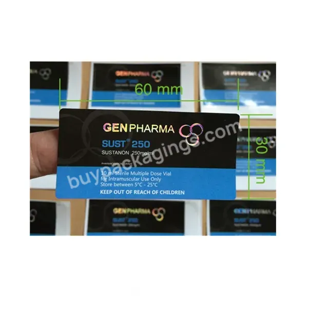 Xiamen Supplier Strong Adhesive Gen Pharma 10ml/30ml Vial Label - Buy 10ml/30ml Vial Label,Gen Pharma,10ml Vial Labels.