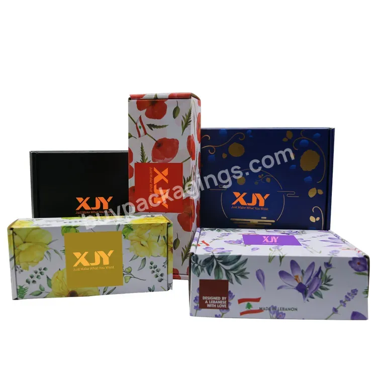 Xjy Custom Black Corrugated Cardboard Printing Mailing For Candy Small Business Mailer Box Packaging With Logo - Buy Custom Luxury Cosmetic Recycled Colour Printing Logo Shipping Mailer Packaging Paper Box For Small Business,Free Sample Custom Logo P
