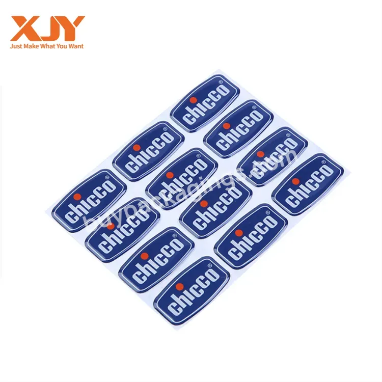 Xjy Custom Dome Epoxy Resin Sticker 3d Logo Label Transparent Clear Personalized Vinyl Self-adhesive Waterproof Sticker - Buy Epoxy Sticker,Clear Blank Epoxy Stickers,Waterproof Plastic Epoxy Stickers.