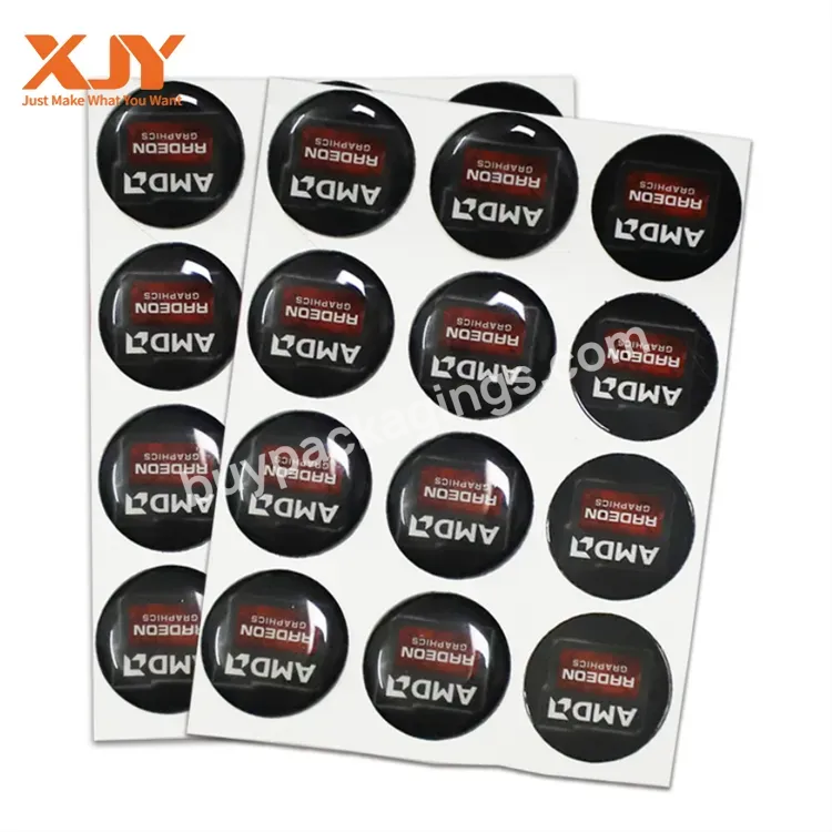 Xjy Custom Dome Epoxy Resin Sticker 3d Logo Label Transparent Clear Personalized Vinyl Self-adhesive Waterproof Sticker - Buy Epoxy Sticker,Dome Epoxy Sticker,Clear Epoxy Stickers.