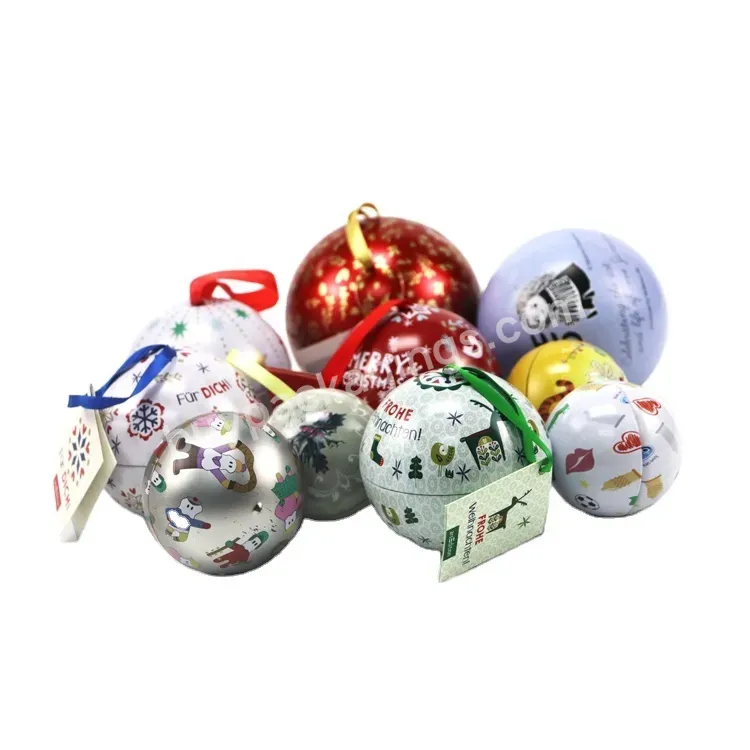 Xmas Ball Tin Can Marshmallow Chocolates 68mm 90mm 100mm 110mm 120mm Gift Box Toy Box - Buy Packaging Gift Boxes,Ball Tin Can Decoration,Tinplate Balls Custom Print.