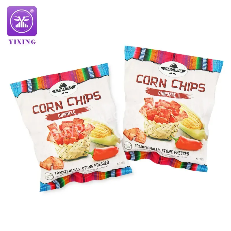 Yixing Corn Chips Bag Aluminum Foil Cookie Plastic Potato Chips Bag Packaging With Custom Logo - Buy Custom Printed Potato Chip Bags,Chip Packaging Bag,Food Packaging Packaging.