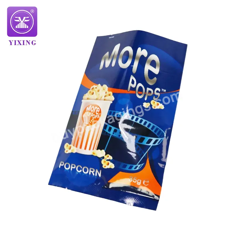 Yixing Custom Aluminum Foil Pouch Snacks Dry Food Pop Corn Potato Chips Back Seal Popcorn Food Packaging Plastic Bags - Buy Plastic Bags For Popcorn Potato Chips,Popcorn Puffed Sealable Packaging Bags,Popcorn Plastic Packaging Bag.