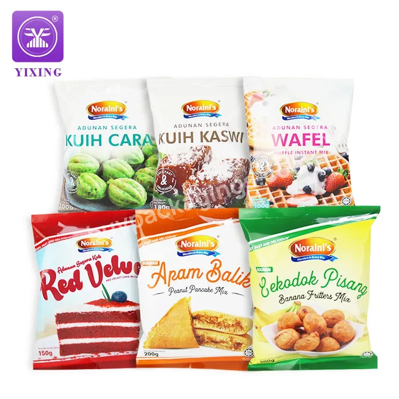Yixing Instant Cake Dough Edible Snack Food Packaging Pillow Pouches Empty Plastic Aluminum Foil Mylar Plantain Potato Chip Bag - Buy Custom Printed Potato Chip Bags,Chip Packaging Bag,Food Packaging Packaging.
