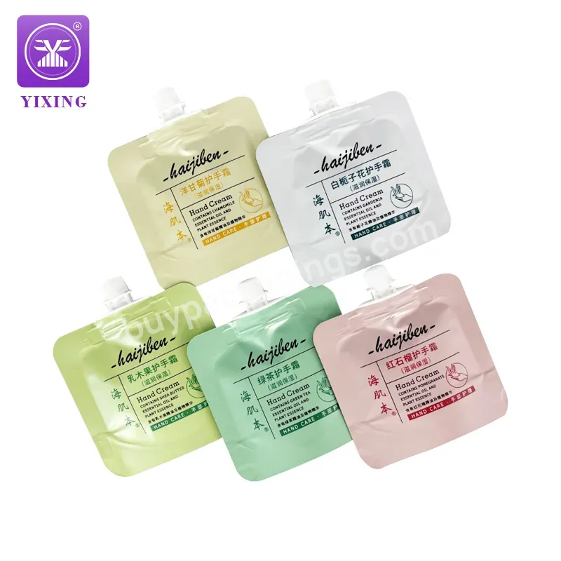 Yixing Packaging 10ml 30ml Sample Sachet Cosmetics Small Spout Pouch Cosmetics Doypack Custom Printing - Buy Sample Sachet Spout Pouch,Aluminum Foil Spout Pouch,Cosmetics Rounded Nozzle Bag.