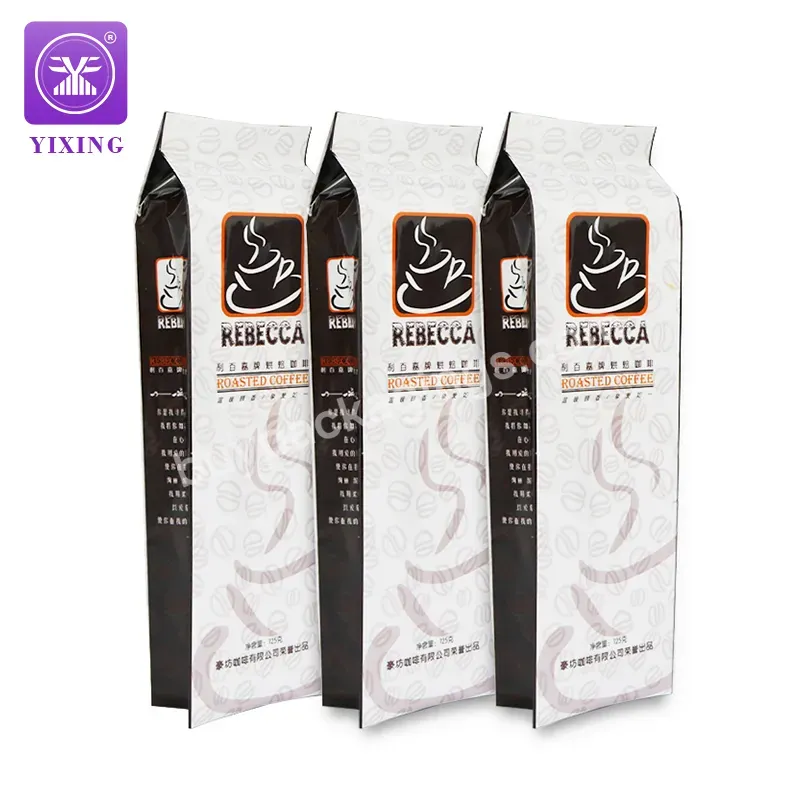 Yixing Packaging 250g 500g Aluminum Foil Coffee Bag Coffee Beans Aluminum Foil Food Packaging Bag - Buy Side Gusset Sealed Coffee Bag,250g Coffee Bag,Coffee Bean Bag.