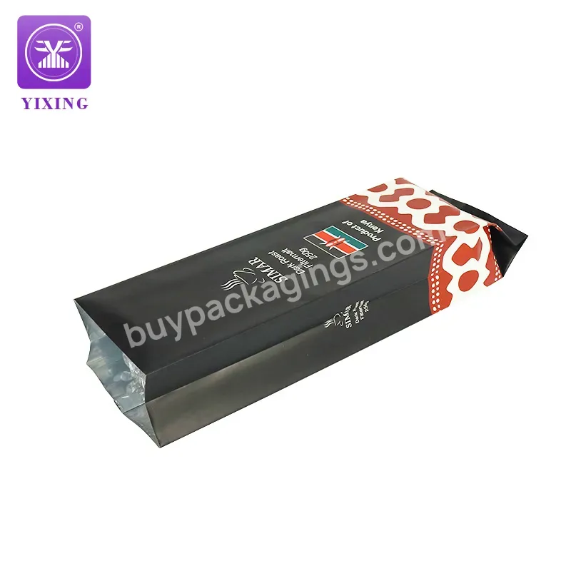 Yixing Packaging 250g Gussetted Coffee Bag Custom Printing Gusset Coffee Bag With Valve - Buy Side Gusset Sealed Coffee Bag,250g Coffee Bag,Coffee Bean Bag.