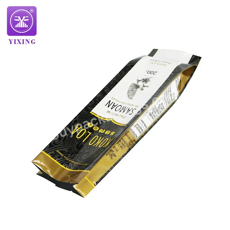 Yixing Packaging Aluminium Coffee Bag Vacuum Seal Food Packaging For Coffee Beans - Buy Side Gusset Sealed Coffee Bag,250g Coffee Bag,Coffee Bean Bag.