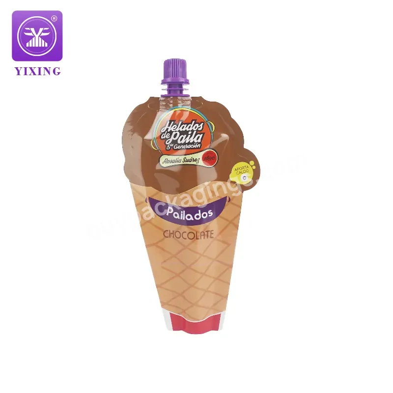 Yixing Packaging Custom Printed Aluminum Foil Chocolate Cream Retort Spout Pouch Juice Drink Shaped Bag - Buy Retort Spout Pouch,Aluminum Foil Spout Pouch,Chocolate Cream Pouches With Spout.