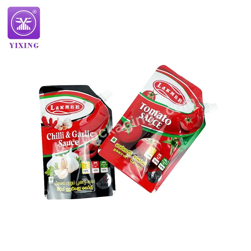 Yixing Packaging Hot Filling Spout Pouch Tomato Sauce 250ml Sauce Retort Aluminum Foil Spout Pouch - Buy Spout Pouch,Aluminum Foil Retort Pouch,Tomato Sauce Bag.