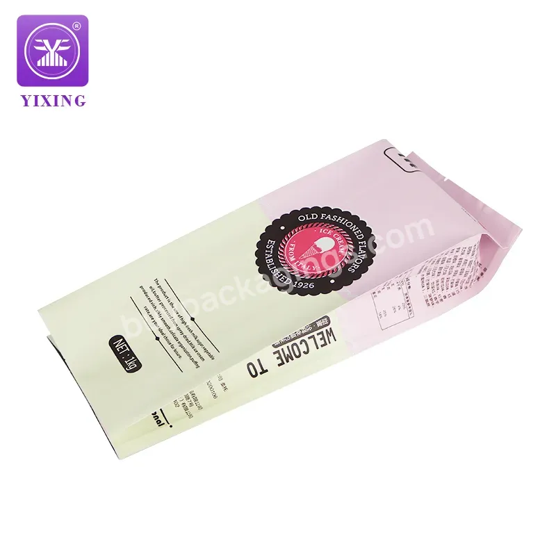 Yixing Packaging Printing Aluminium Foil Pink Coffee Bag 1kg & 0.5kg For Coffee/nuts/candy/ice Cream Powder Food Package - Buy Side Gusset Sealed Coffee Bag,250g Coffee Bag,Coffee Bean Bag.