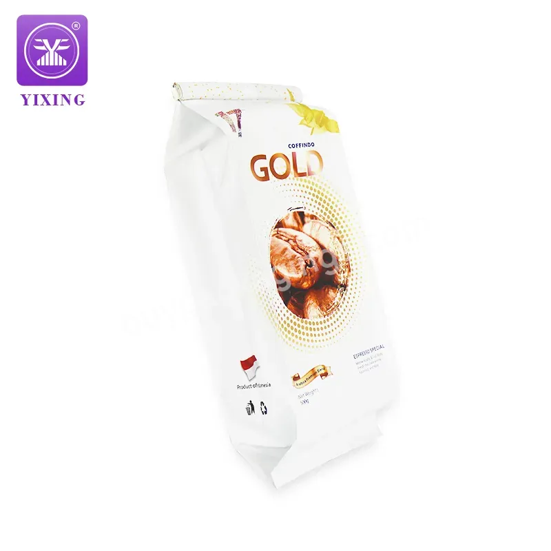 Yixing Packaging Side Gusset Custom Printed Coffee Bag Heat Seal Side Gusset Coffee Tin Tie Bag - Buy Side Gusset Sealed Coffee Bag,250g Coffee Bag,Coffee Bean Bag.