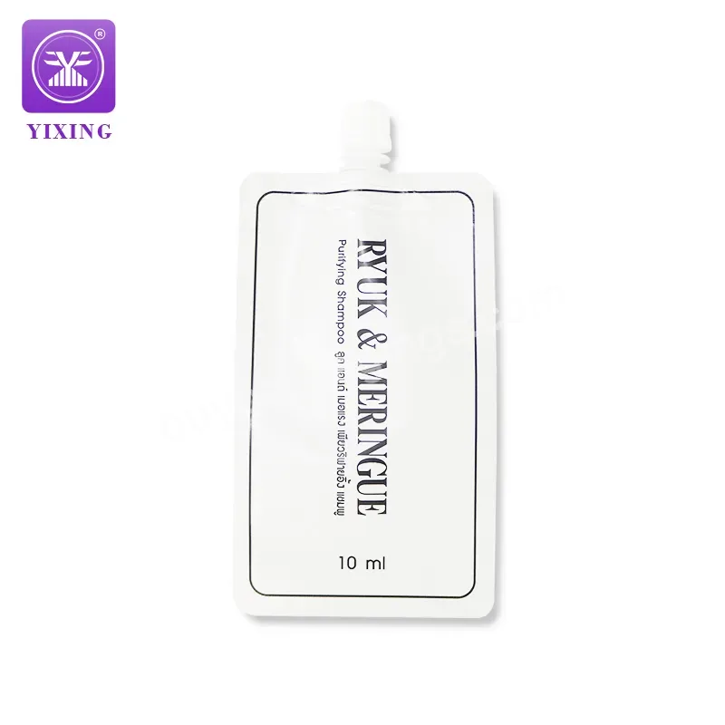 Yixing Shampoo Spout Pouch Cosmetics Sample Sachet 10ml Mini Spout Pouch - Buy Cosmetic Bag,Special Shaped Bag,Spout Pouch.