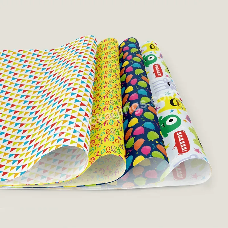 Yohpack 30g Cartoon Sydney Paper Flower Packaging Sheet Paper Colorful Print Lined Gift Wrapping Paper
