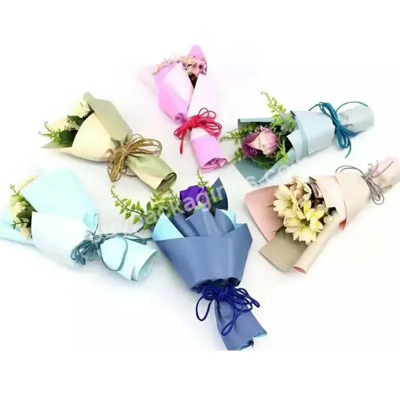 Yohpack 40*45cm/sheet Small Size Floral Bouquet Oya Paper Two-color Mini Flowers Gift Packaging Paper Waterproof