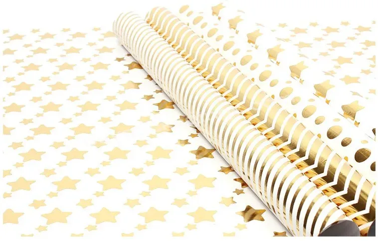 Yohpack Christmas Wrapping Paper Gold Foil Stripe Christmas Gift Wrapping Paper Size 50x70 Cm Gift Tissue Gift Wrapping Paper - Buy Christmas Gift Wrap Wrapping Paper,Custom Printed Gift Wrapping Paper,Gift Wrapping Paper.