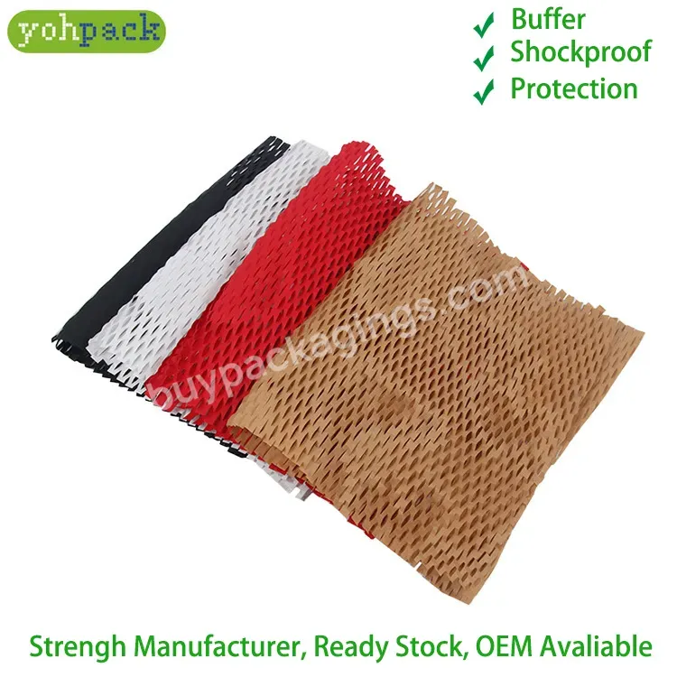 Yohpack Sheets Packing Craft Paper 80gsm High Quality Color Wrapping Paper Friendly Degradable Cushion Honeycomb Packaging Paper