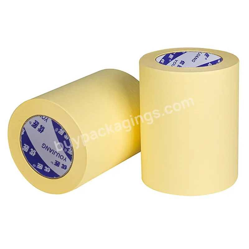 You Jiang Custom Protecting White Waterproof Wall Paint Resistance Sandblasting Masking Tape - Buy Crepe Paper Masking Adhesive Tape For Painting,Masking Tape For Painting Wall,Washi Masking Tape For House Painting.