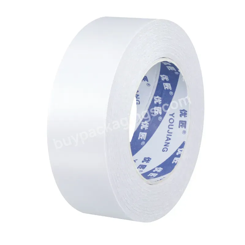 You Jiang Double Sided Tissue Tape Cotton Paper Hot Melt Pressure Sensitive Solvent Adhesive With Jumbo Roll - Buy Double Side Tape Paper,Double Sided Paper Tape,Double Side Dots Tape For Paper.