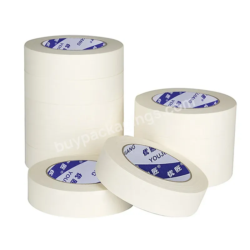 You Jiang Factory Price White 50 M General Easy To Tear Without Residue Purpose Paint Trim Wide Masking Tape - Buy General Easy To Tear Without Residue Tapes,Purpose Paint Trim Masking Tape,Wide Masking Tape.