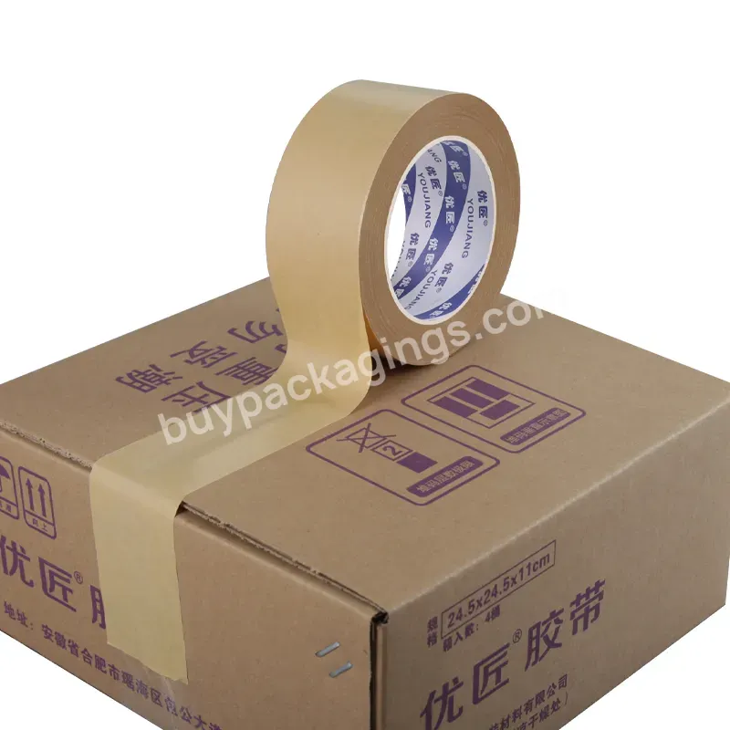 You Jiang Oem Carton Tape Reinforced Gummed Kraft Paper Packing Tape Gummed Kraft Tape With Logo - Buy Carton Tape Gummed Kraft Tape,Gummed Kraft Tape Carton Tape,Gummed Kraft Tape With Logo.