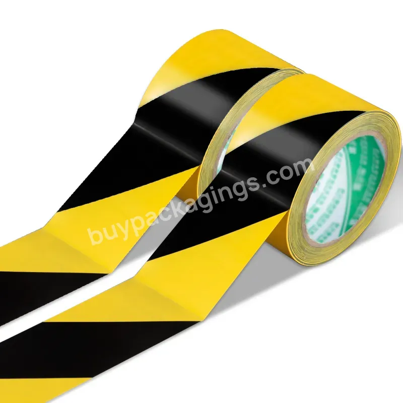 You Jiang Pvc Yellow And Black Warning Tape Fire Colored Landmark Stickers Line Ground Stickers Ground Protective Film Tape - Buy Pvc Warning Tape,Warning Tape,Reflective Tape.