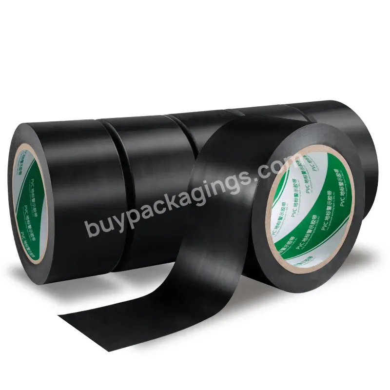 You Jiang Warning Tape Black Pvc Shading Cover Ground Protective Film Positioning Streaked Partition Pasted Floor Tape