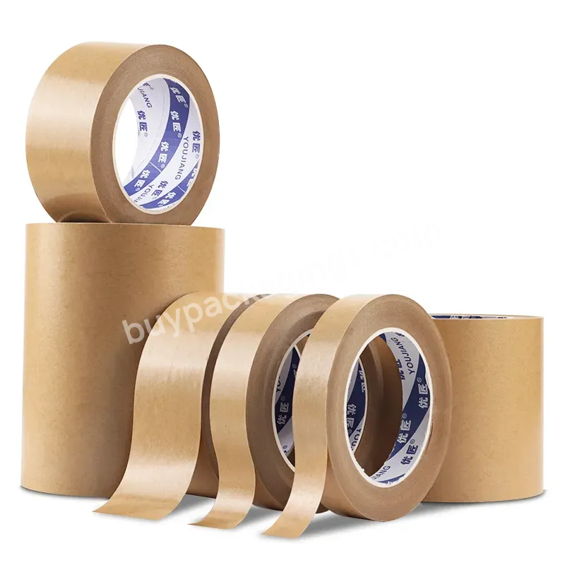 You Jiang Writable Eco Friendly Self Adhesive Gumed Kraft Tape For Packing Shipping Brown Kraft Paper Tape - Buy Kraft Paper Tape,Gummed Kraft Tape,Kraft Shipping Tape.
