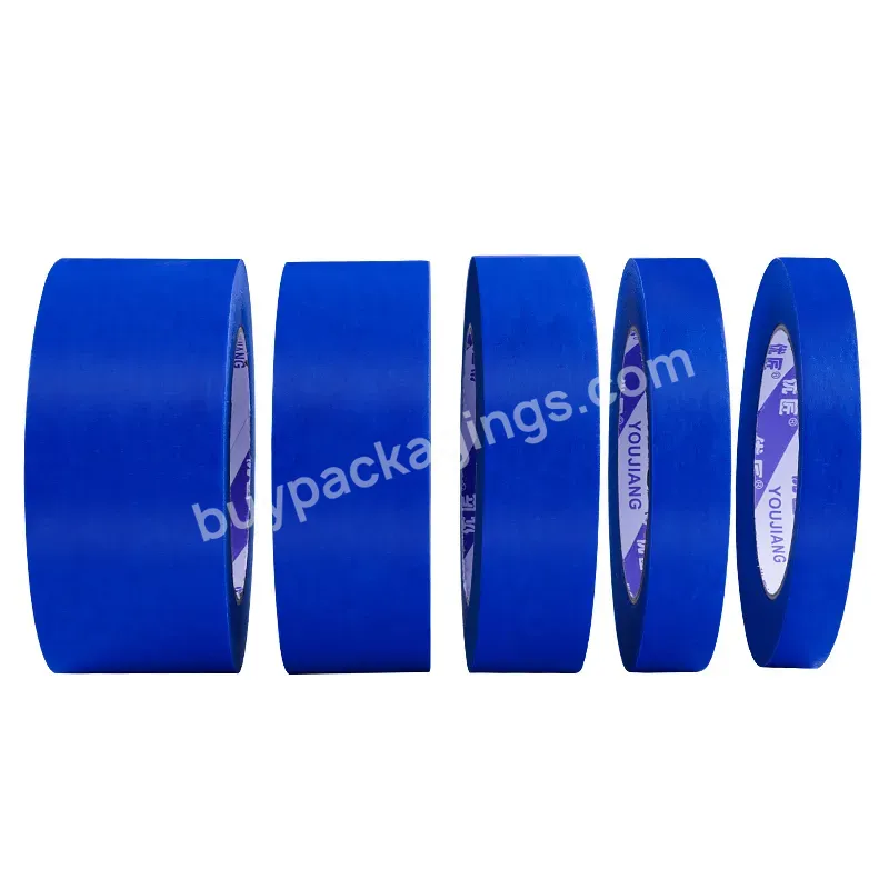 Youjiang 2 Inch Deep Blue Anti Uv Cheap Outdoor Use Painter Paint Paper High Temperature Flexible Masking Tape
