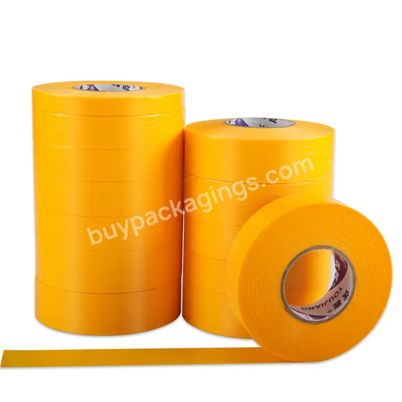 Youjiang Auto Painting Painters Anti Uv Temperature Gold Tape For Wall Decoration Adhesive Tape - Buy Gold Tape For Wall,Wall Decoration Tape,Wall Adhesive Tape.