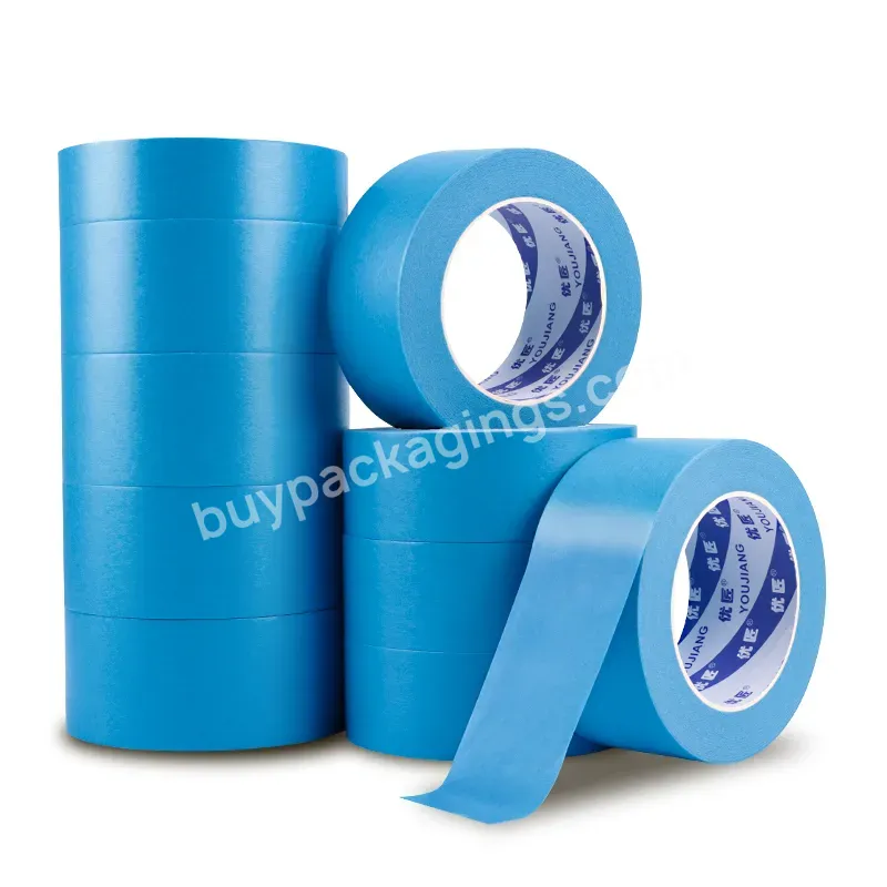 Youjiang Does Not Hurt Wall Decoration Spray Paint Diatom Mud Art Paint Latex Paint Color Separation Weak Adhesive Masking Tape - Buy Masking Paper Blue,Car Paint Masking Paper,Supplier Car Painting Masking Paper Adhesive Tape.