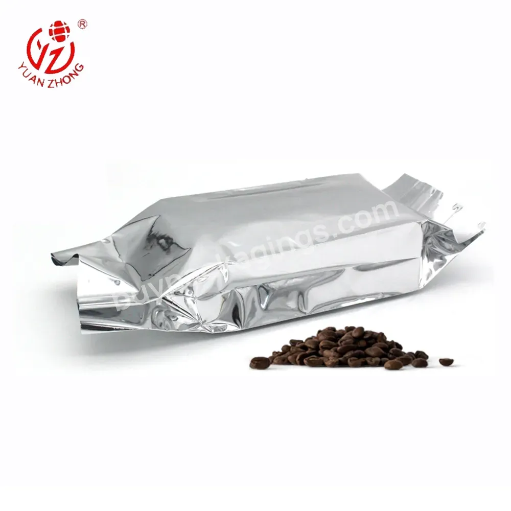 Yuanzhong Custom Print Glossy Or Matt Finish Side Gusset Aluminum Foil Packaging Bag For Coffee Bean/tea - Buy Aluminum Foil Packaging Bag,Foil Bag,Side Gusset Coffee Bag.
