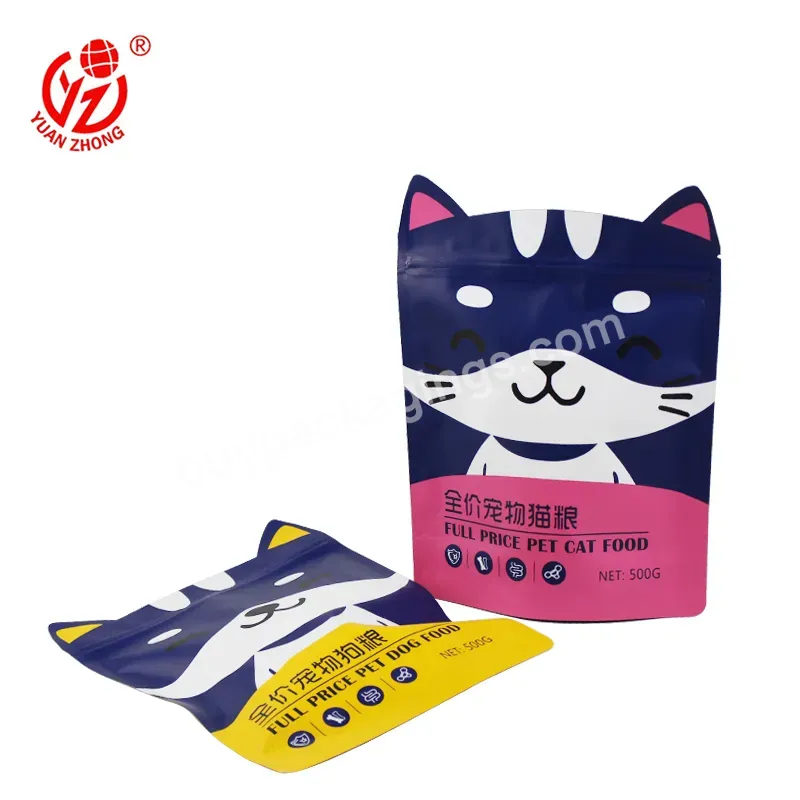 Yuanzhong Pack Custom Bag Packaging Pet Food Packing Bag Stand Up Zipper Special Shape Custom Mylar Bags - Buy Special Shape Custom Mylar Bag,Custom Bag Packaging,Pet Food Packing Bag.