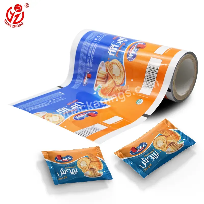 Yuanzhong Pack Custom Packaging Film Flexible Plastic Pouch Packaging Food Film Roll Sachet Packaging For Snack Food - Buy Food Film,Sachet Film,Packaging Film.