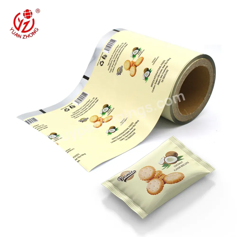 Yuanzhong Pack Custom Printing Food Grade Candy Wrapper Plastic Packaging Film Roll Laminating Metalized Food Film For Snack - Buy Packaging Film,Printed Film,Candy Wrapper.