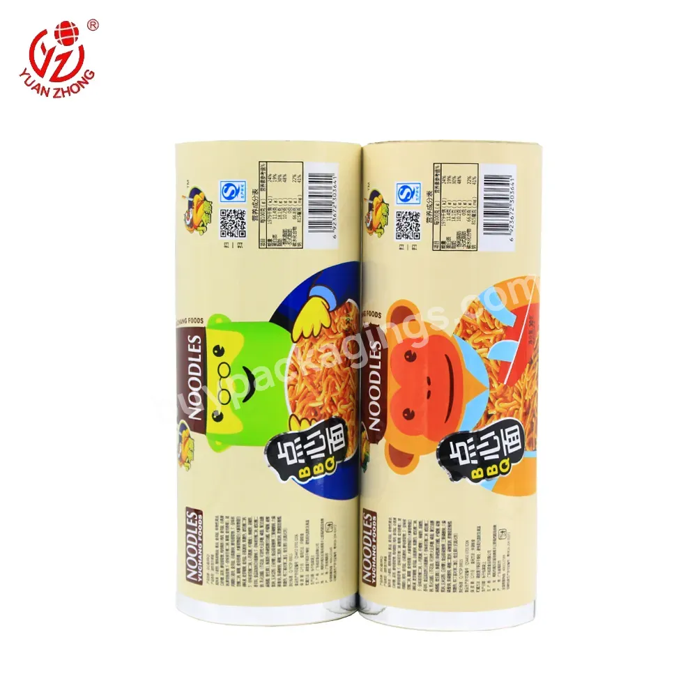 Yuanzhong Pack Snack Food Packaging Film Roll Plastic Custom Printing Food Packing Film For Snack/crispy Instant Noodles - Buy Food Packaging Printing,Snack Food Packaging,Food Packing Film.