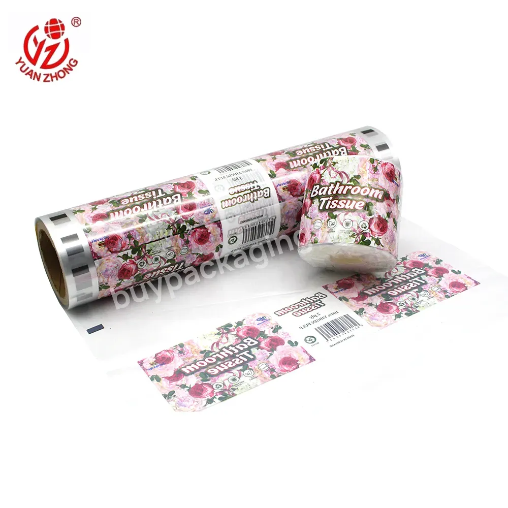 Yuanzhong Pack Toilet Paper/bathroom Tissue Packaging Film Oem Print Laminating Flexible Plastic Custom Roll Film - Buy Plastic Film,Toilet Paper Packaging Wrap,Custom Roll Film.