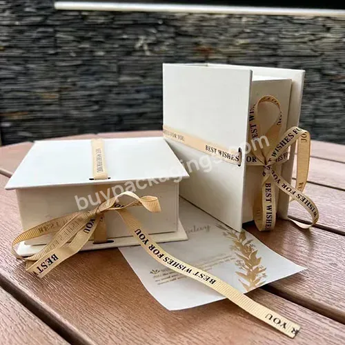 Zeecan Branded Packaging Design Fancy White Letter Shaped Gift Boxes Cardboard Paper Wedding Gift Box Jewellery Packaging