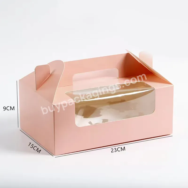 Zeecan Branded Packaging Design House Shaped Gift Box With Window Clear Customise Cake Box Packaging Clear Cake Box With Lid - Buy Gift Box With Window Clear,Customise Cake Box Packaging,Clear Cake Box With Lid.