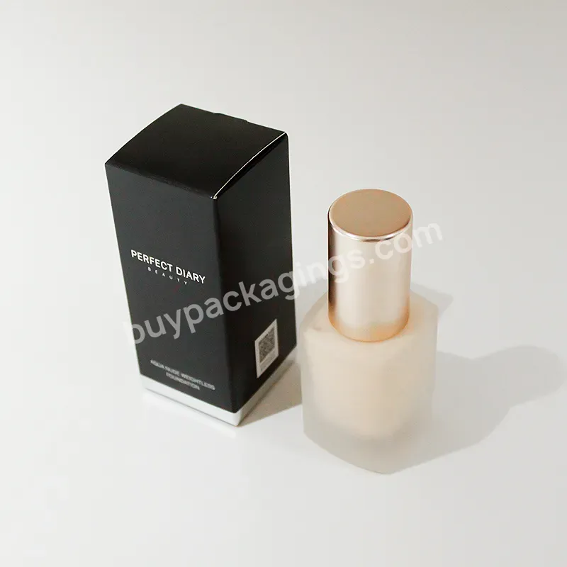 Zeecan Customized Makeup Skincare Folding Cardboard Box Packaging Cosmetic Tuck Box - Buy Custom Cosmetic Packaging Boxes,Foundation Box 30ml,Box With Paper Insert.