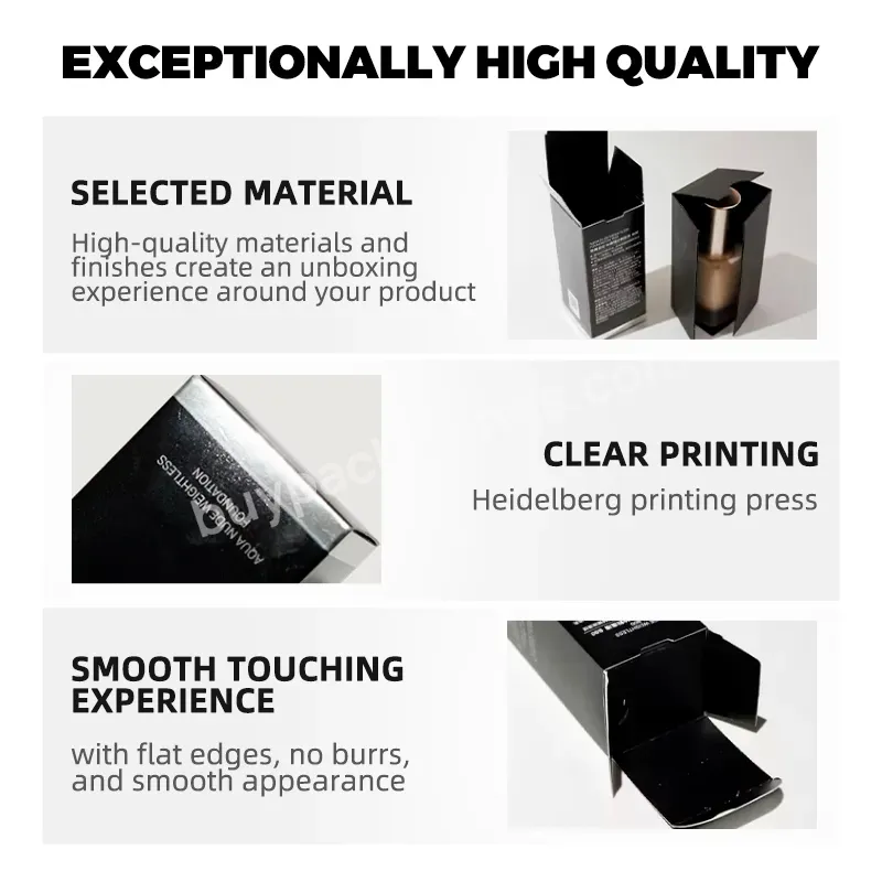 Zeecan Customized Makeup Skincare Folding Cardboard Box Packaging Cosmetic Tuck Box - Buy Custom Cosmetic Packaging Boxes,Foundation Box 30ml,Box With Paper Insert.