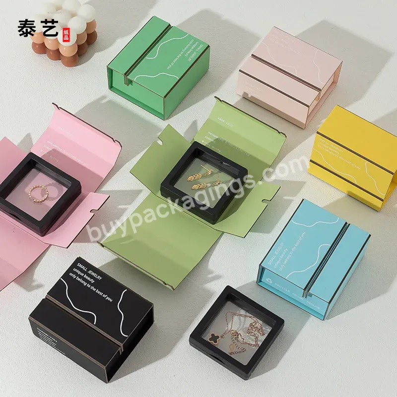 Zeecan Paper Board Embalagem Small Colorful Cardboard Piercin Fine Fashion Jewelry Sets Box Packaging With Logo - Buy Jewelry Packaging,Small Jewelry Box,Colorful Cardboard.