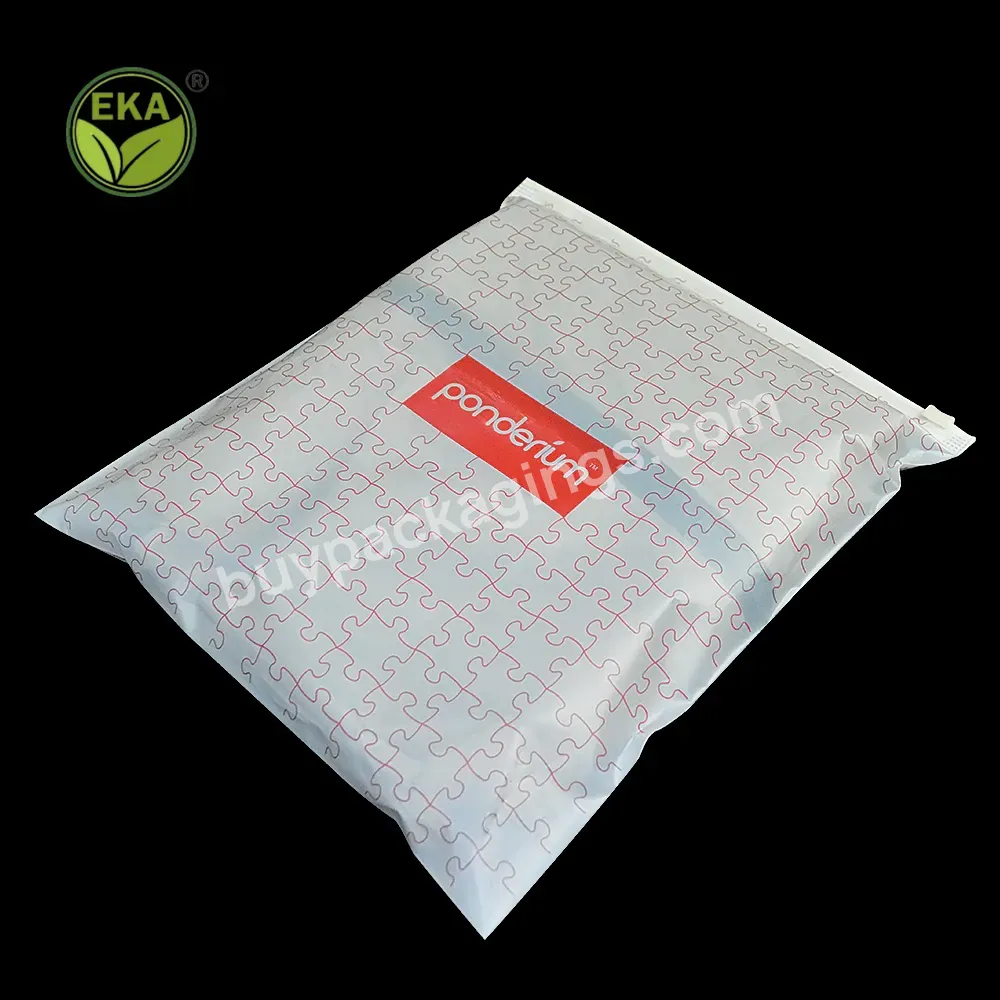 Zip Lock Compost Corn Starch Garment Empaques Bio Envases Plastic Ziplock Pouch Bolsa Packaging Compostable Bags