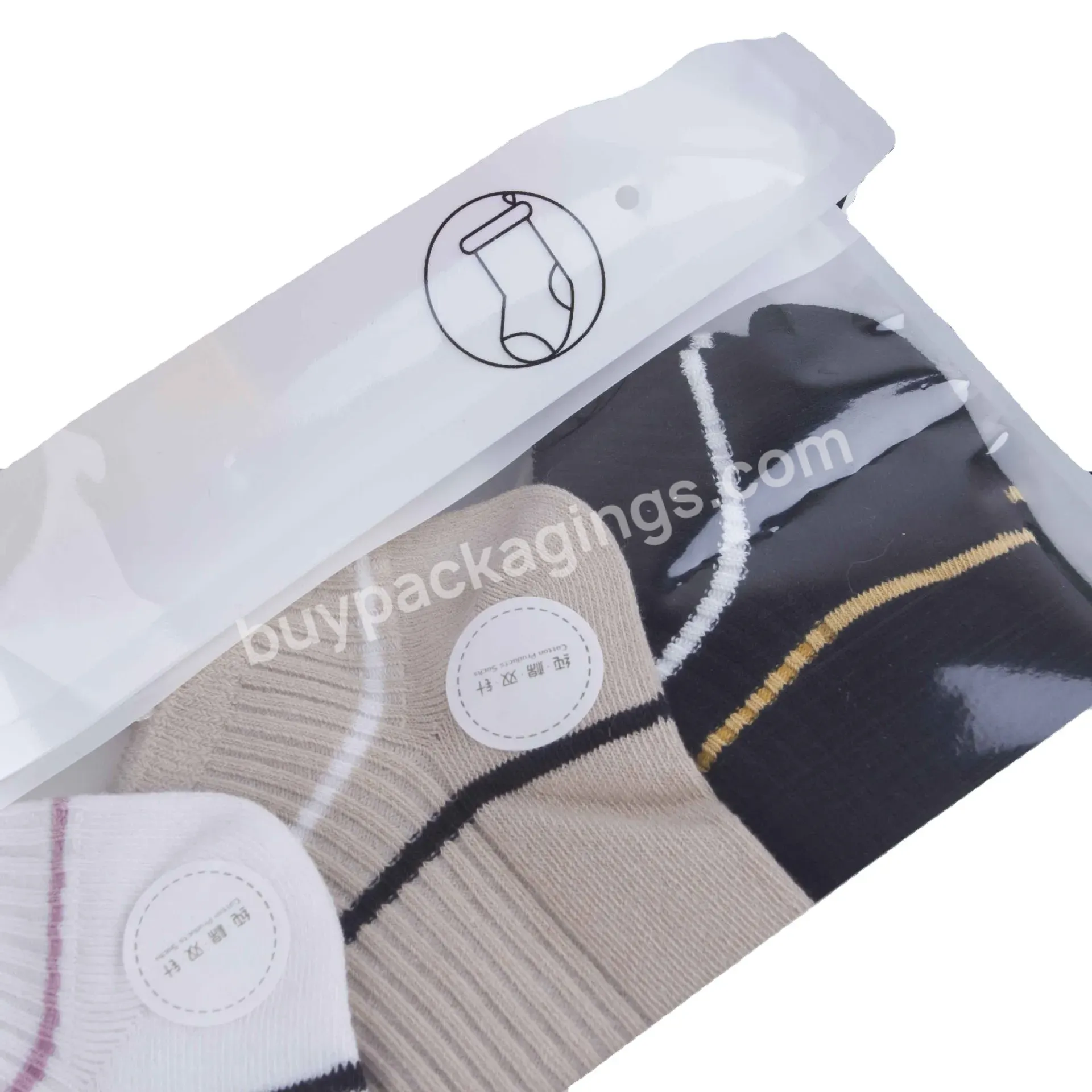 100pcs/bag Goods Multiple Packaging Plastic Bone Sealing Tape Bags New Transparent Frosted Socks Packaged Bags - Buy Socks Plastic Bags,Woven Plaid Plastic Bags Handle,Socks Shopping Bags.