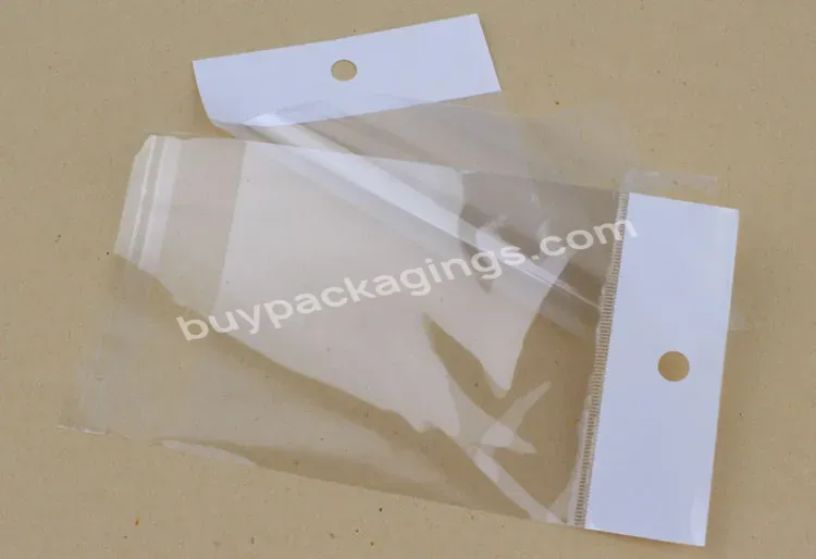 100pcs/bags Opp Customer Customization Card Head Bag Wholesale Plastic Transparent Packaging Bag - Buy Book Bags,Notebook Plastic Bags,Comb Bag.