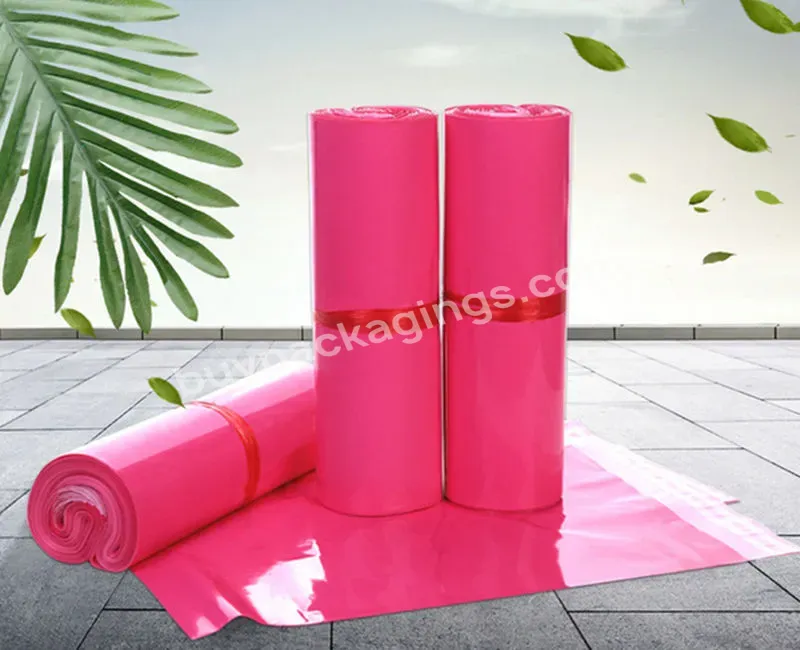 100pcs/bags Pink Waterproof Clothing Packaging Self-sealing Bag Biodegradable Carrier Postal Bag - Buy Clothing Bags Pink,Jeans Packaging Bags,Shopping Carry Bags.