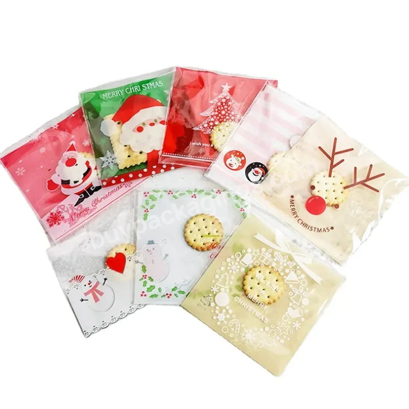 100pcs/lot Christmas Bakery Packaging Bag Biscuit Snack Candy Kk Packaging Bag Felt Christmas Candy - Buy Duffle Bag For Teens,Felt Christmas Candy Bag,Small Plastic Bags For Candy.